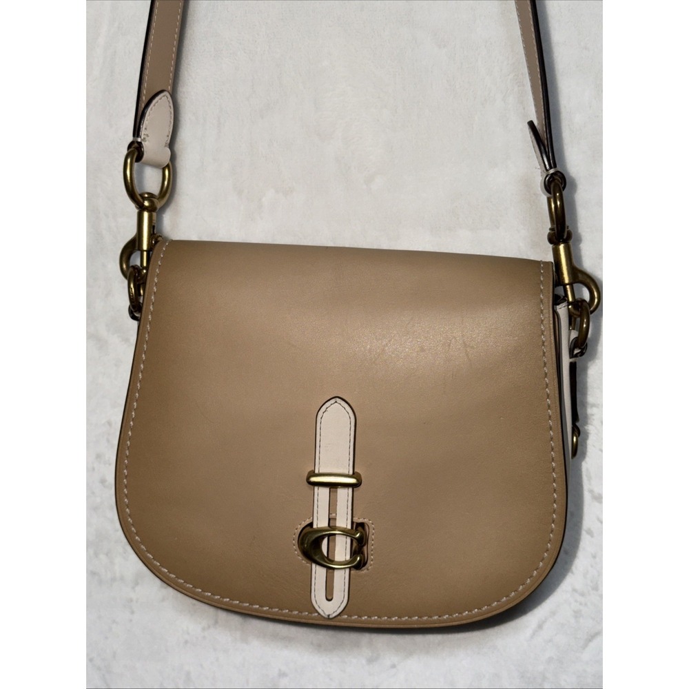 Coach Colorblock Saddlebag Beechwood Multi Leather Purse Shoulder Bag Crossbody